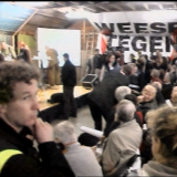 2005 Weesp. Debat Manifestatie tegen A6 -A9 door Naardermeer